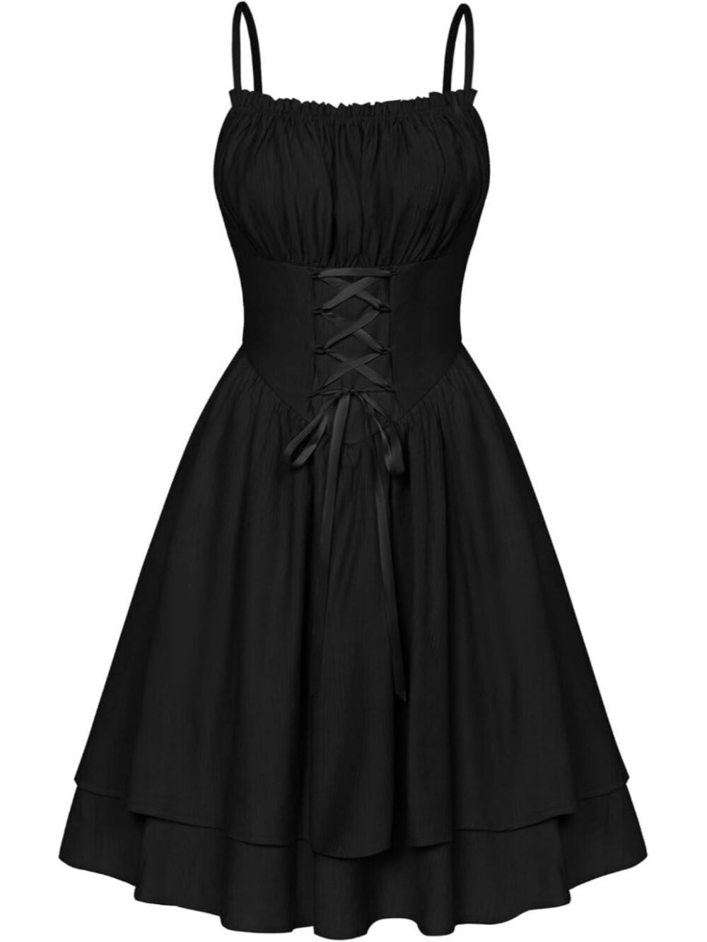 Women's Black Corset Fairy Chiffon Mini Dress Graduation Party Sundress
